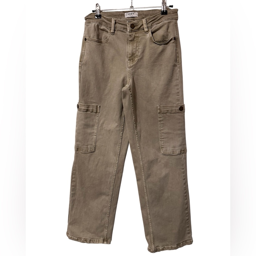 Oat New York Women's Tan Cargo Jeans EUC